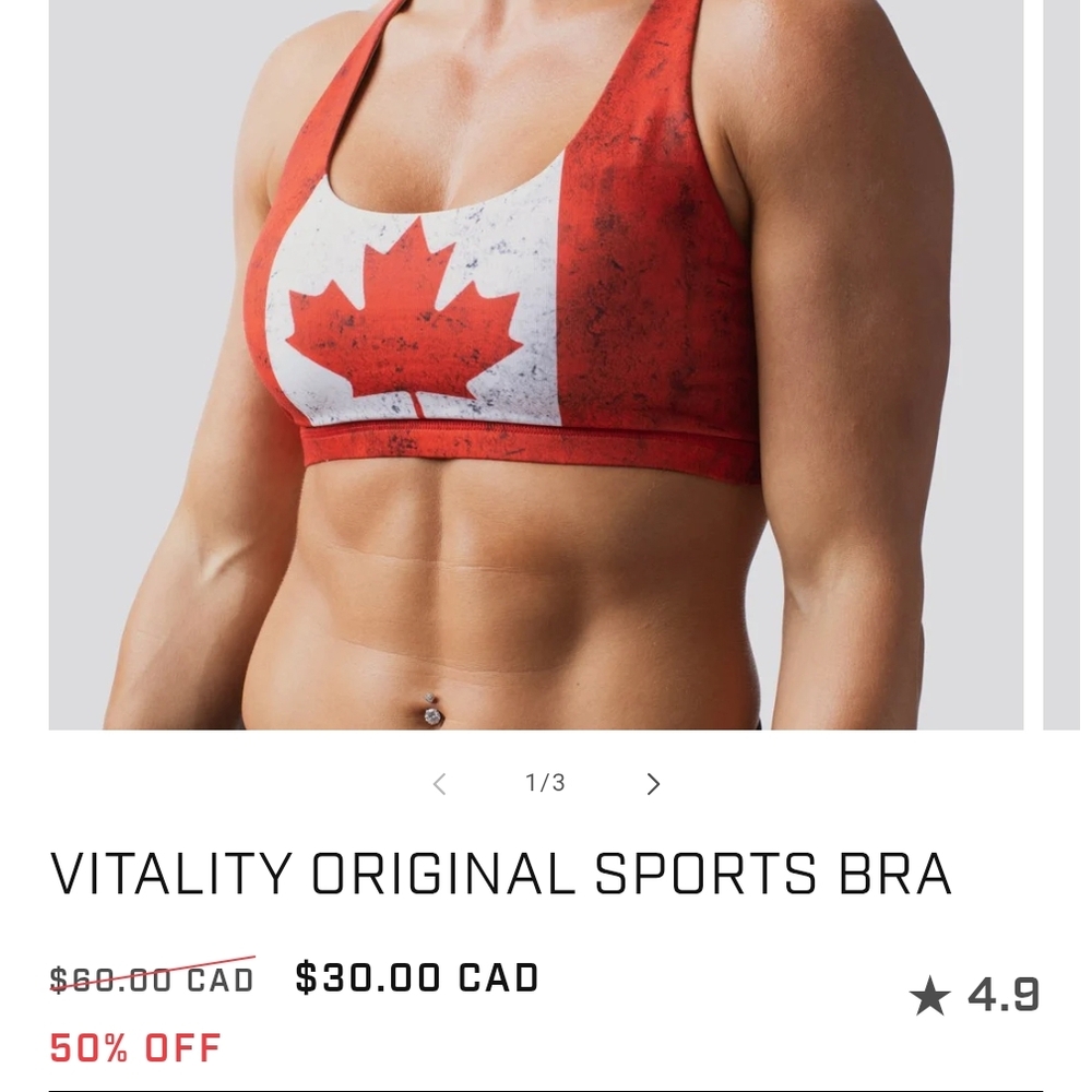 Red Sports Bra